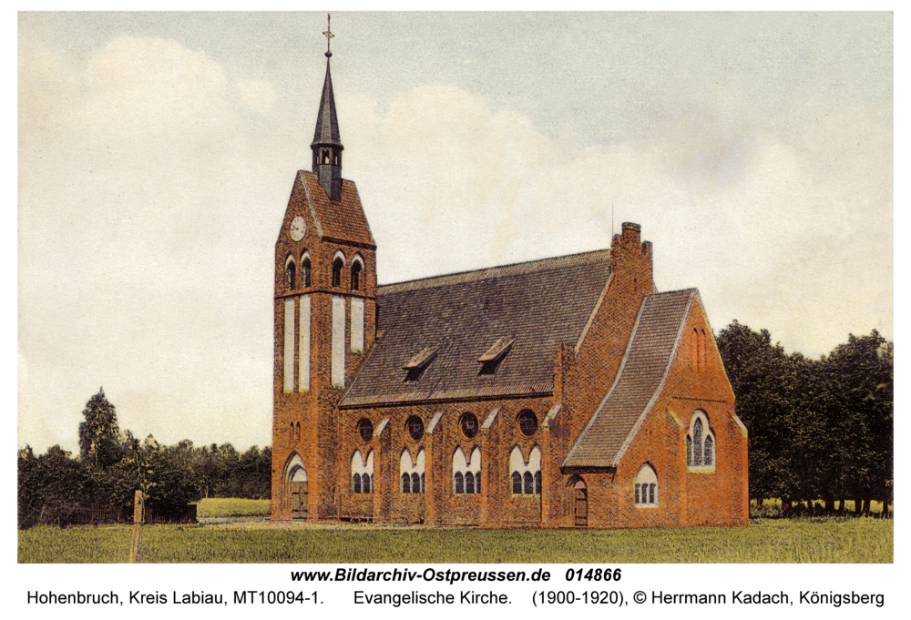 Hohenbruch (fr. Lauknen), Evangelische Kirche