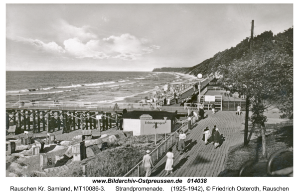 Rauschen Kr. Samland, Strandpromenade