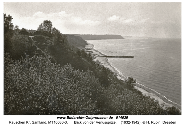 Rauschen Kr. Samland, Blick von der Venusspitze