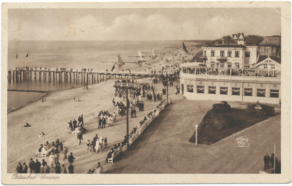 Cranz, Strandpromenade mit dem Hotel zum Elch