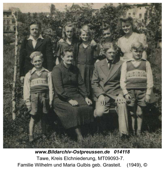 Tawe, Familie Wilhelm und Maria Gulbis geb. Grasteit