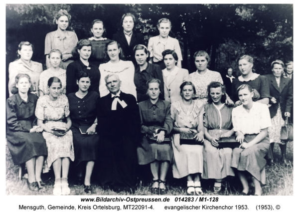 Mensguth, evangelischer Kirchenchor 1953