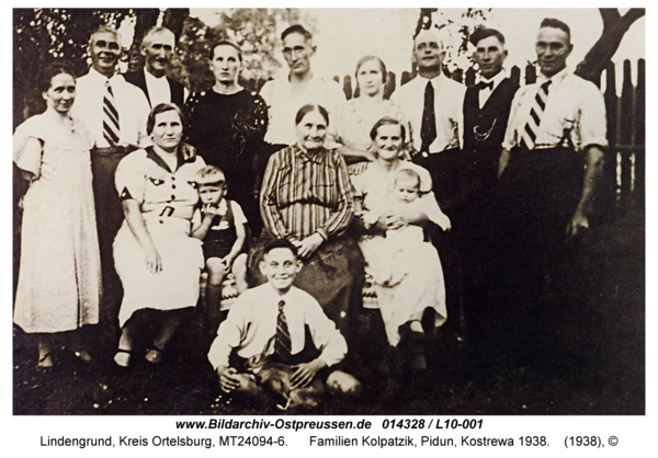 Lindengrund, Familien Kolpatzik, Pidun, Kostrewa 1938