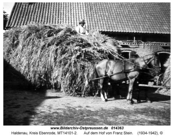 Haldenau, Auf dem Hof von Franz Stein