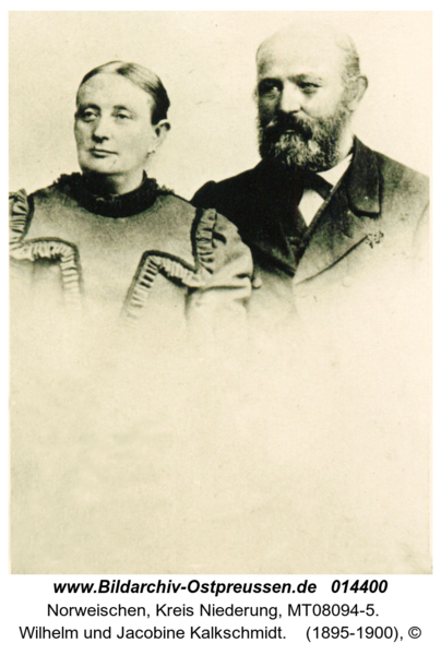 Norweischen, Wilhelm und Jacobine Kalkschmidt