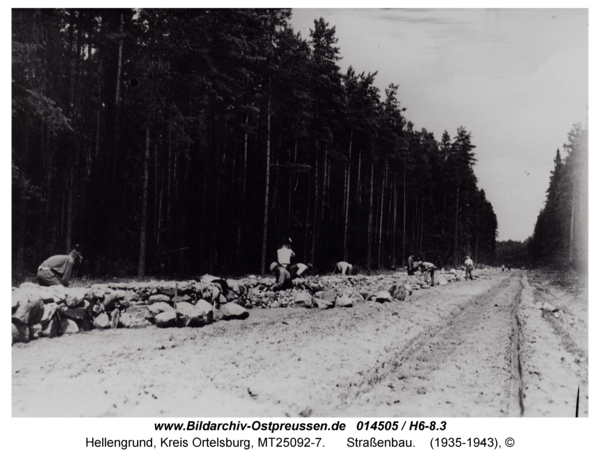 Hellengrund-Ortelsburg, Straßenbau