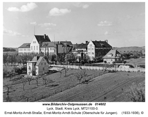 Lyck, Ernst-Moritz-Arndt-Straße, Ernst-Moritz-Arndt-Schule (Oberschule für Jungen)