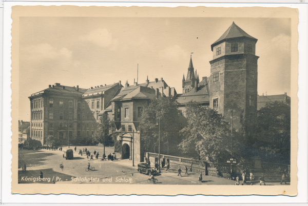 Königsberg, Schloßplatz und Schloß