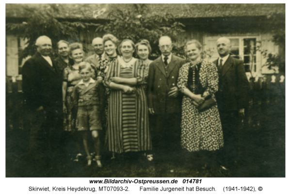 Skirwiet, Familie Jurgeneit hat Besuch