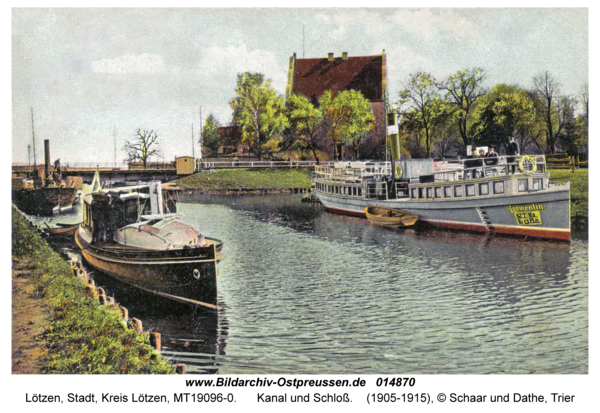 Lötzen, Kanal und Schloß