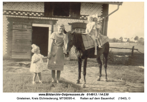 Grieteinen, Reiten auf dem Bauernhof