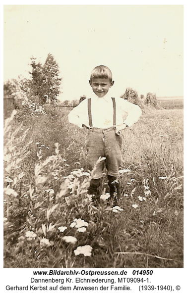 Dannenberg, Gerhard Kerbst auf dem Anwesen der Familie