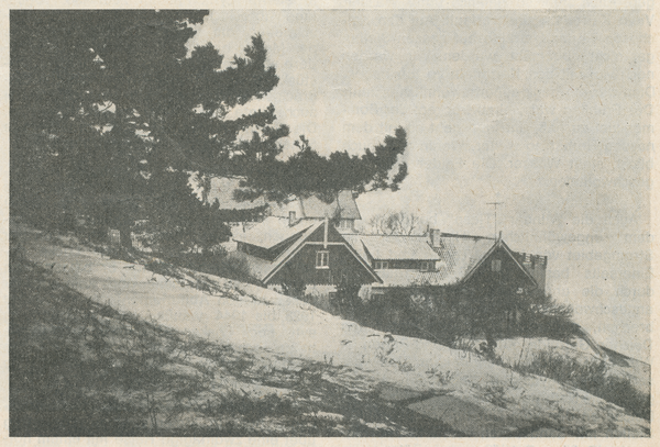 Nidden, Ehem. Gasthof Herrmann Blode im Winter