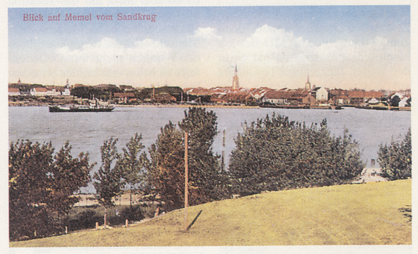Memel, Ortsansicht von Sandkrug aus