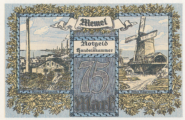 Memel, Notgeld, 75 Mark