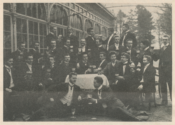 Memel, Schützenhaus, Garten, Bergfest der Memeler Seminaristen