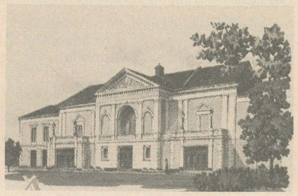 Memel (Klaipėda), Briefumschlag mit Stadttheater