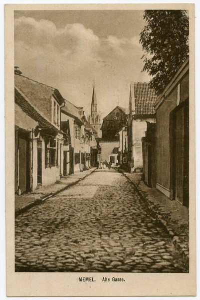 Memel, Barbierstraße, eine "Alte Gasse"