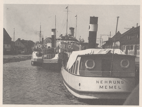 Memel, Ausflugsdampfer auf der Dange
