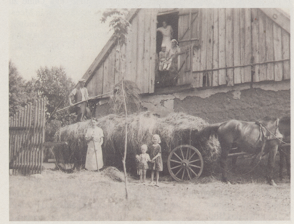Pagrienen, Heuernte in den Ferien auf dem Bauernhof von August Blank