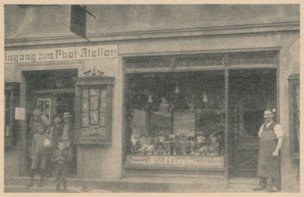 Memel, Libauer Straße 20, Schuhmacherladen von Meister F. Hinz