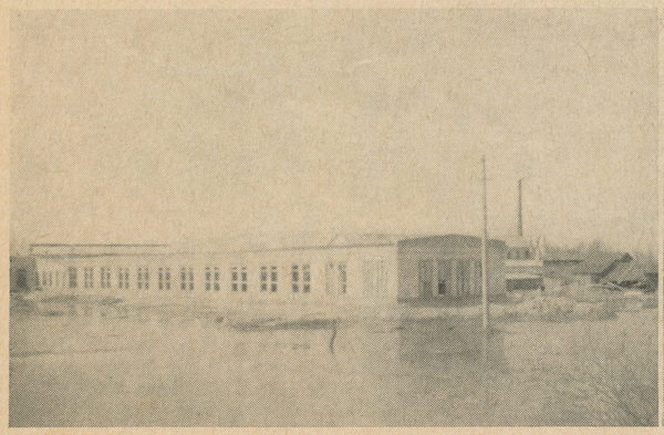 Heydekrug (Šilutė), Neue Pumpenfabrik, Hintergrund ehem. Schneidemühle von Kolitz