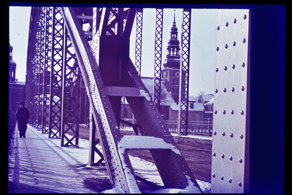 Tilsit, Blick von der Luisen-Brücke auf die Stadt