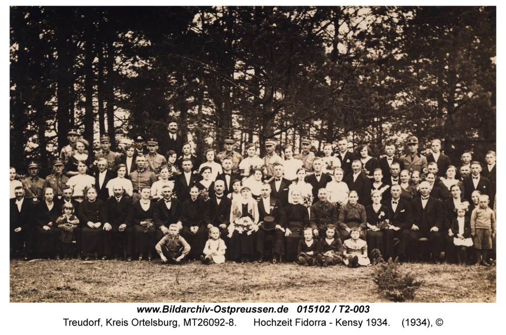 Treudorf, Hochzeit Fidorra - Kensy 1934