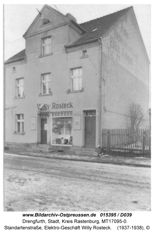 Drengfurt, Standartenstraße, Elektro-Geschäft Willy Rosteck