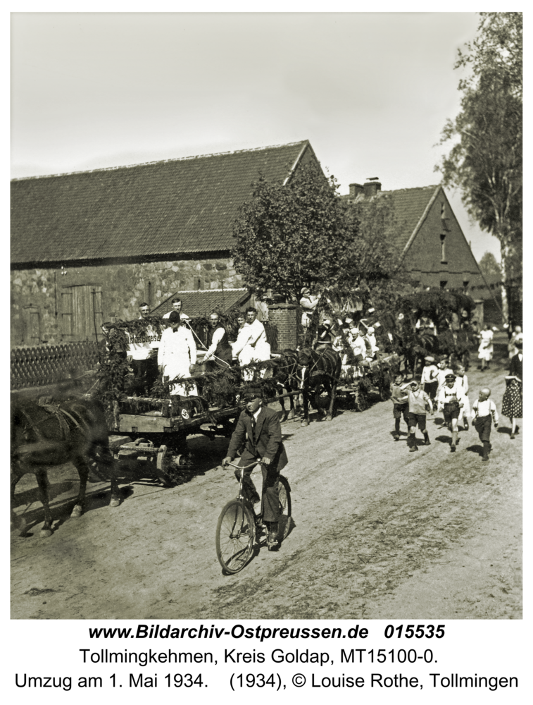 Tollmingen, Umzug am 1. Mai 1934