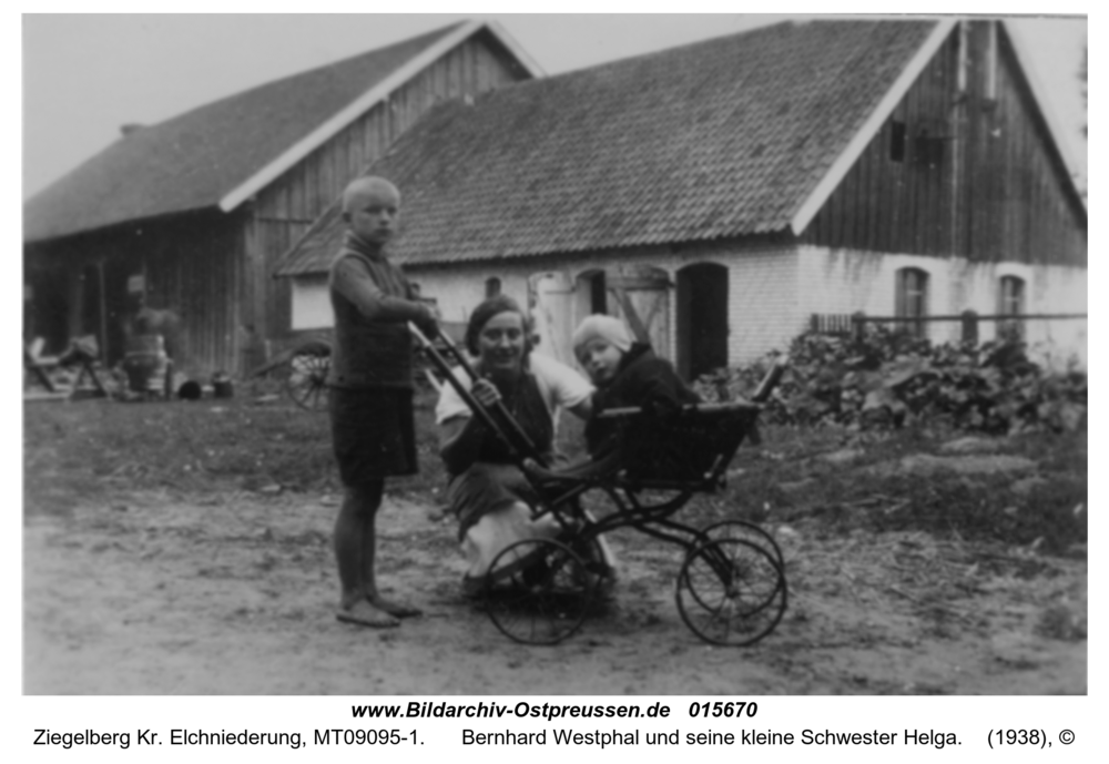 Ziegelberg, Bernhard Westphal und seine kleine Schwester Helga