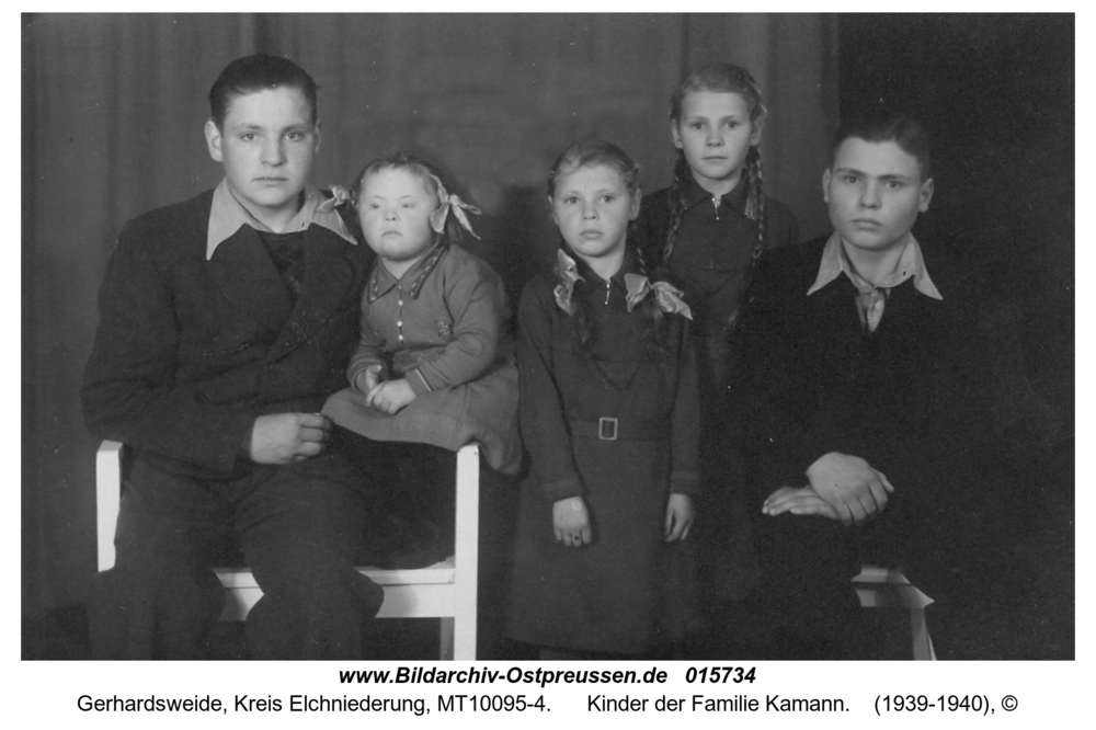 Gerhardsweide, Kinder der Familie Kamann