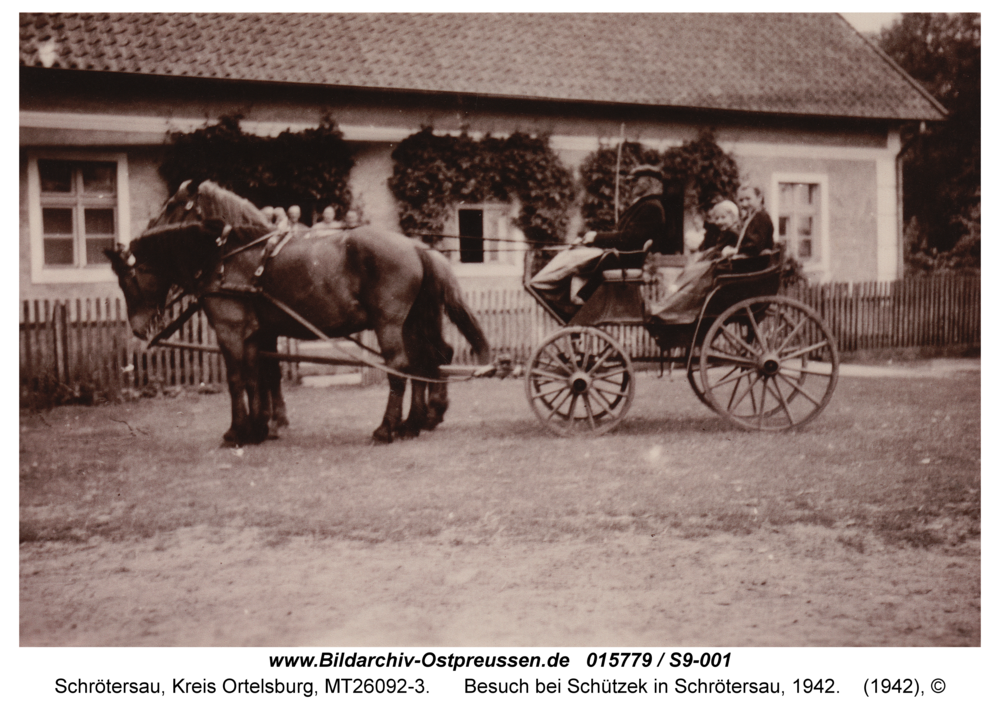 Schrötersau, Besuch bei Schützek in Schrötersau, 1942