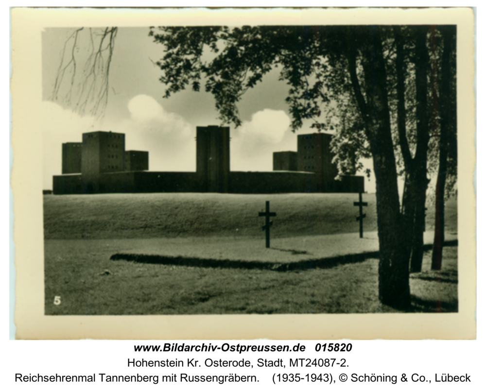 Hohenstein Kr. Osterode, Reichsehrenmal Tannenberg mit Russengräbern