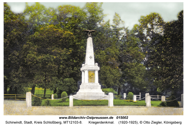 Schirwindt, Kriegerdenkmal