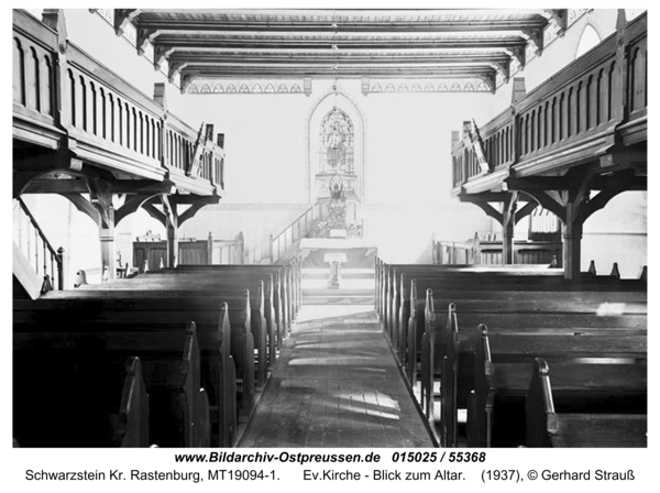 Schwarzstein, Ev.Kirche - Blick zum Altar