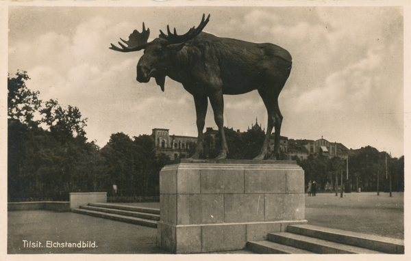 Tilsit, Elchdenkmal auf dem Anger