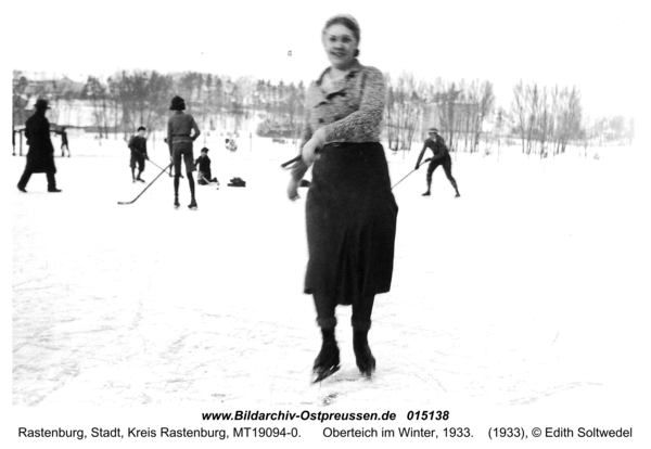 Rastenburg, Oberteich im Winter, 1933