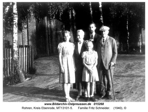 Rohren (fr. Groß Wannaguppchen), Familie Fritz Schneider