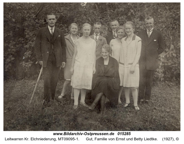 Leitwarren, Gut, Familie von Ernst und Betty Liedtke