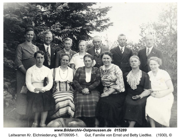 Leitwarren, Gut, Familie von Ernst und Betty Liedtke