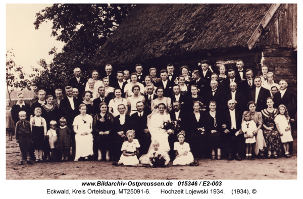 Eckwald, Hochzeit Lojewski 1934