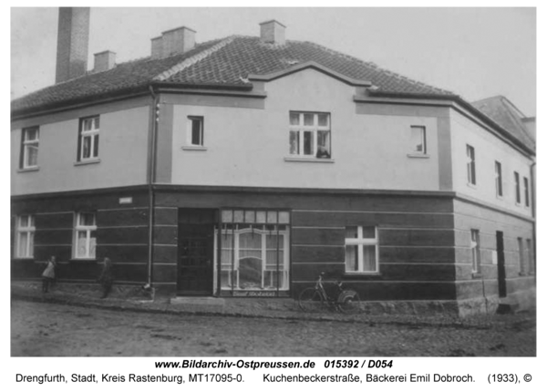 Drengfurt, Kuchenbeckerstraße, Bäckerei Emil Dobroch