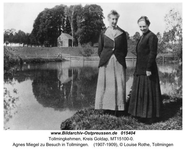 Tollmingen, Agnes Miegel zu Besuch in Tollmingen