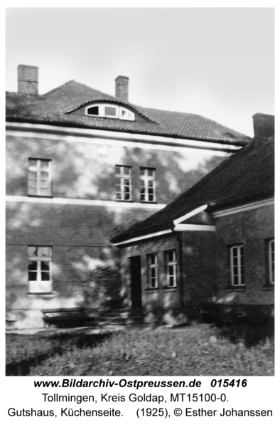 Tollmingen, Gutshaus, Küchenseite