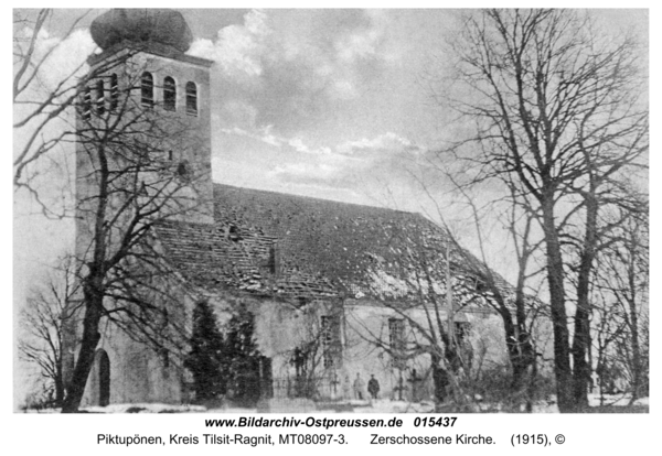 Piktupönen, Zerschossene Kirche