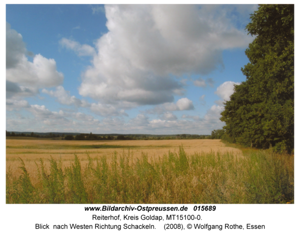 Reiterhof, Blick nach Westen Richtung Schackeln