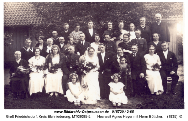 Groß Friedrichsdorf, Hochzeit Agnes Heyer mit Herrn Böttcher