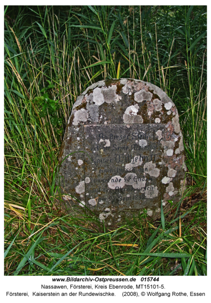 Nassawen, Försterei, Kaiserstein an der Rundewischke