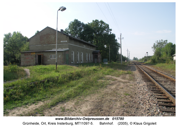 Grünheide Kr. Insterburg, Bahnhof